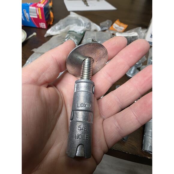 5 Pc 5/8”-11 Expansion Shield Concrete Anchor 1” Hole - Picture 8 of 16